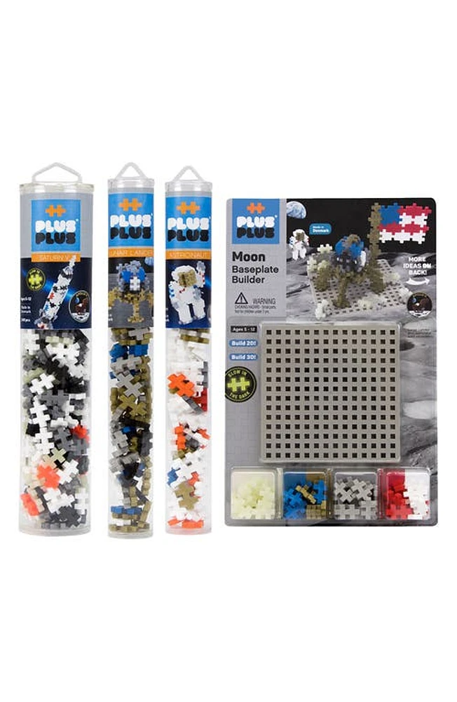 Plus-Plus USA Apollo 11 5-Piece Tubes & Baseplate Bundle in Grey at Nordstrom