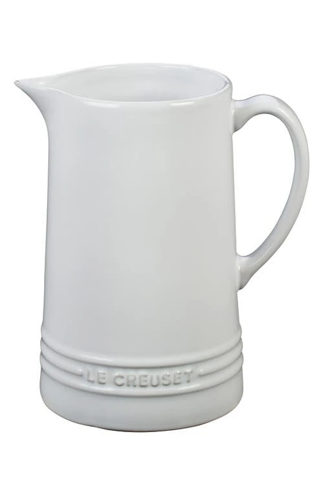 Le Creuset Glazed Stoneware 1 2/3 Quart Pitcher in White at Nordstrom