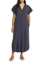 caslon(r) Double Cotton Gauze Vacation Shirtdress at Nordstrom,