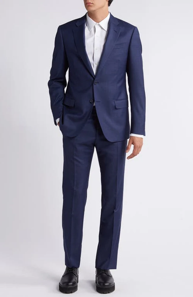 Emporio Armani Blue Mélange Wool Suit Royal at Nordstrom, Us