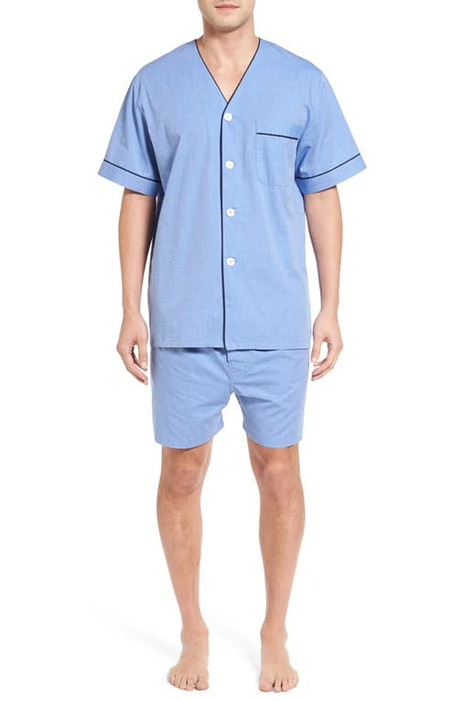 Majestic International Cotton Short Pajamas Blue at Nordstrom,