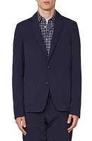 Officine Générale Nehemiah Seersucker Jacket Navy at Nordstrom,