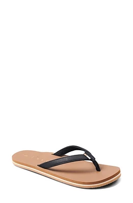 Reef Solana Flip Flop Black/Tan at Nordstrom,