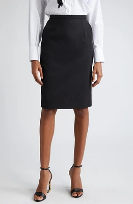 Dolce & Gabbana Virgin Wool Stretch Gabardine Skirt Nero at Nordstrom, Us