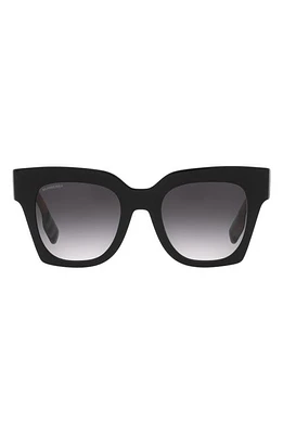 burberry Kitty 51mm Gradient Square Sunglasses in Black at Nordstrom