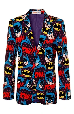 OppoSuits Batman The Dark Knight Two-Piece Suit with Tie in Black at Nordstrom, Size 12