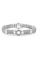 LAGOS Enso Diamond Circle Bracelet in Silver/diamond at Nordstrom, Size 7