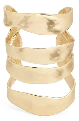 Karine Sultan Four Row Cuff in Gold at Nordstrom