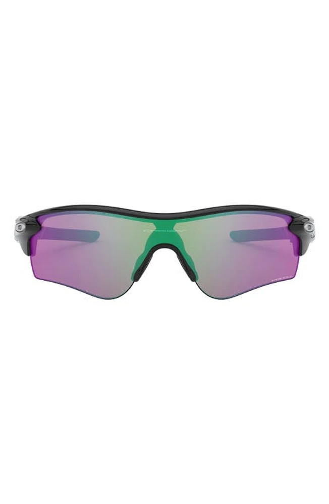 Oakley RadarLock Path 38mm Wrap Sunglasses in Shiny Black at Nordstrom