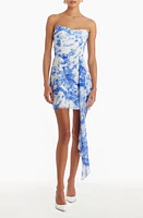 Amanda Uprichard Treasure Strapless Sheath Minidress Splash at Nordstrom,