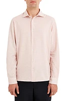 Sealskinz Hempnall Performance Organic Cotton Button-Up Shirt Pink/Cream at Nordstrom,