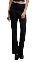 MANGO Floral Jacquard Trousers in Black at Nordstrom, Size X-Large