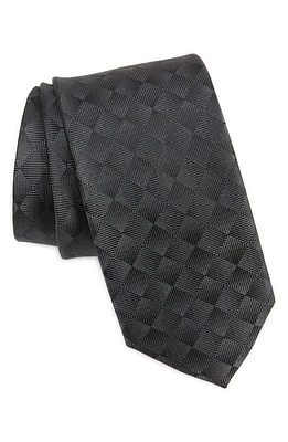 Nordstrom Medina Geo Pattern Silk Tie in Black at Nordstrom