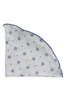 EDWARD ARMAH Neat & Floral Print Reversible Silk Pocket Circle in at Nordstrom