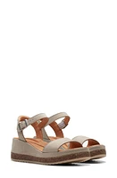 Clarks(r) Kassanda Lily Wedge Sandal in Stone Nubuck at Nordstrom, Size 8.5