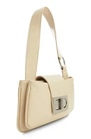 MANGO Faux Leather Shoulder Bag in Vanilla at Nordstrom