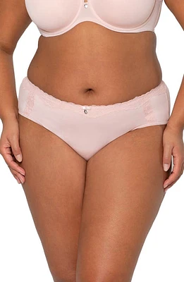 Curvy Couture Luxe Hipster Briefs Blushing Rose at Nordstrom,