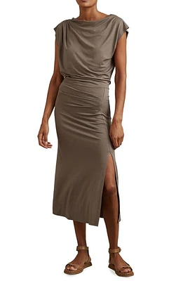 Reiss Leonore Midi Dress Mocha at Nordstrom,