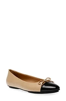 Anne Klein Luci Cap Toe Ballet Flat at Nordstrom,