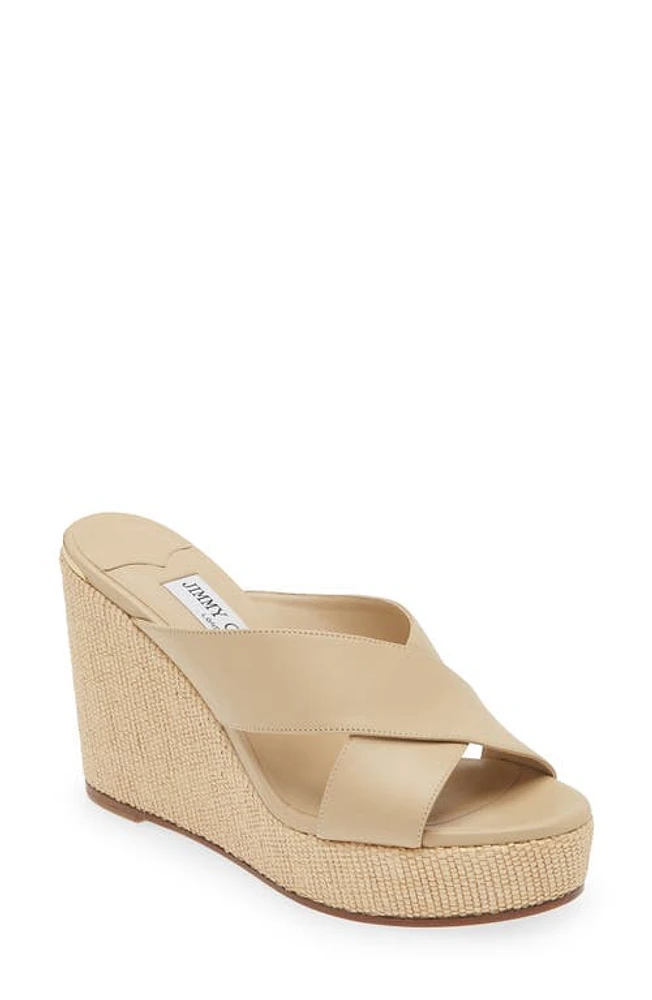 Jimmy Choo Dovina Espadrille Platform Wedge Desert at Nordstrom,