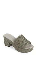 Chocolat Blu Raffia Platform Slide Sandal at Nordstrom,