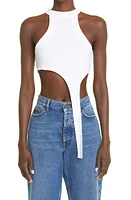 K. NGSLEY Gender Inclusive Raceher Rib Asymmetric Tank at Nordstrom,