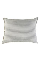 Pom Pom at Home Blake Linen Sham in Cream/Grey at Nordstrom