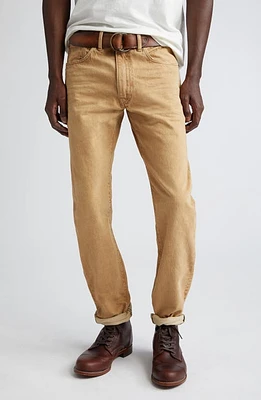 Double RL High Waist Slim Fit Jeans in Tan Wash at Nordstrom, Size 33