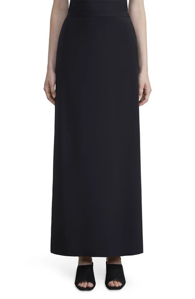 Lafayette 148 New York Silk Stretch Crepe de Chine Maxi Skirt Black at