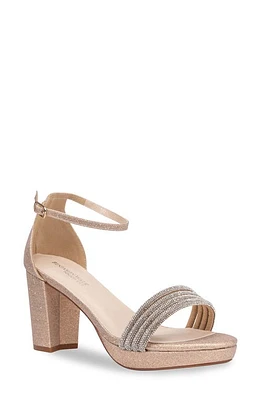 Touch Ups Parker Ankle Strap Platform Sandal Champagne at Nordstrom,