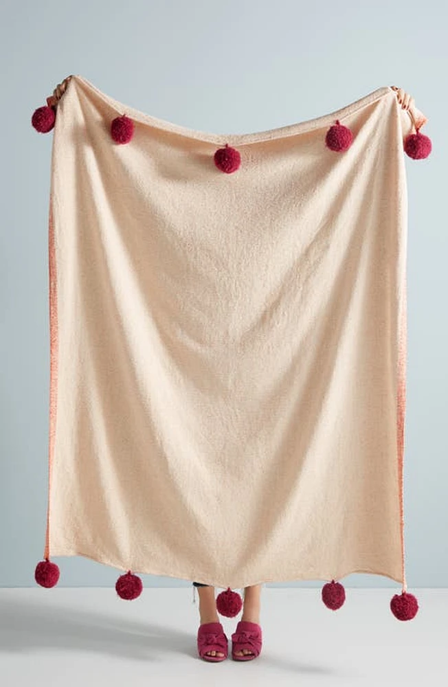 Anthropologie Home Anthropologie Survana Throw Blanket in Apricot at Nordstrom