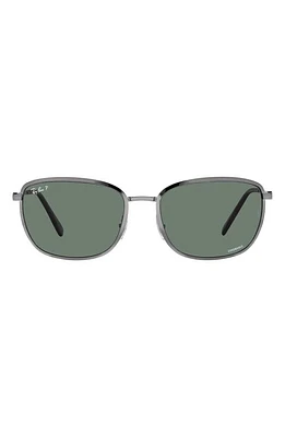 Ray-Ban 60mm Polarized Square Sunglasses in Gunmetal at Nordstrom