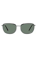 Ray-Ban 60mm Polarized Square Sunglasses in Gunmetal at Nordstrom