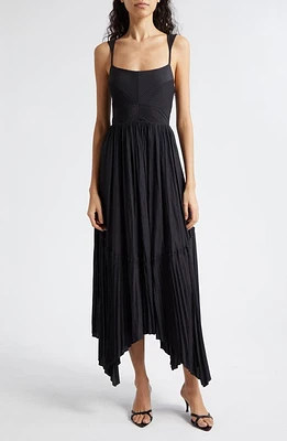 Ramy Brook August Handkerchief Hem Dress Black at Nordstrom,