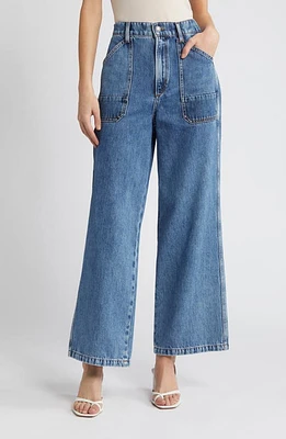 Favorite Daughter The Mischa Utility High Waist Wide Leg Jeans Paris at Nordstrom,