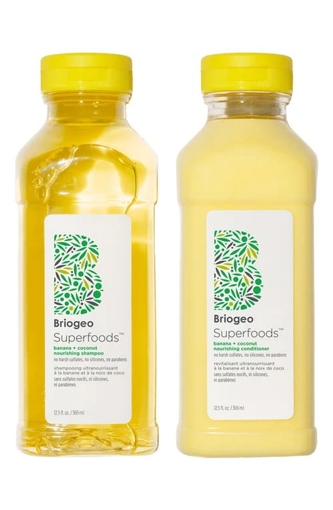 Briogeo Superfoods Banana + Coconut Nourishing Shampoo & Conditioner Duo for Dry Hair $56 Value at Nordstrom