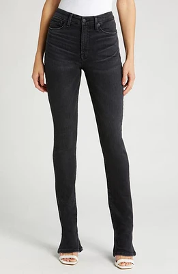 Good American Legs Crop Micro Bootcut Jeans Black at Nordstrom,