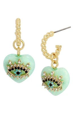 Kurt Geiger London Evil Eye Huggie Drop Earrings in at Nordstrom