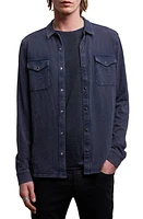 John Varvatos Arvon Cotton Snap-Up Western Shirt at Nordstrom,