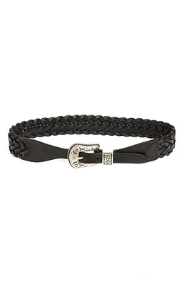 Golden Goose Floral Embossed Stud Leather Belt Black at Nordstrom, Eu