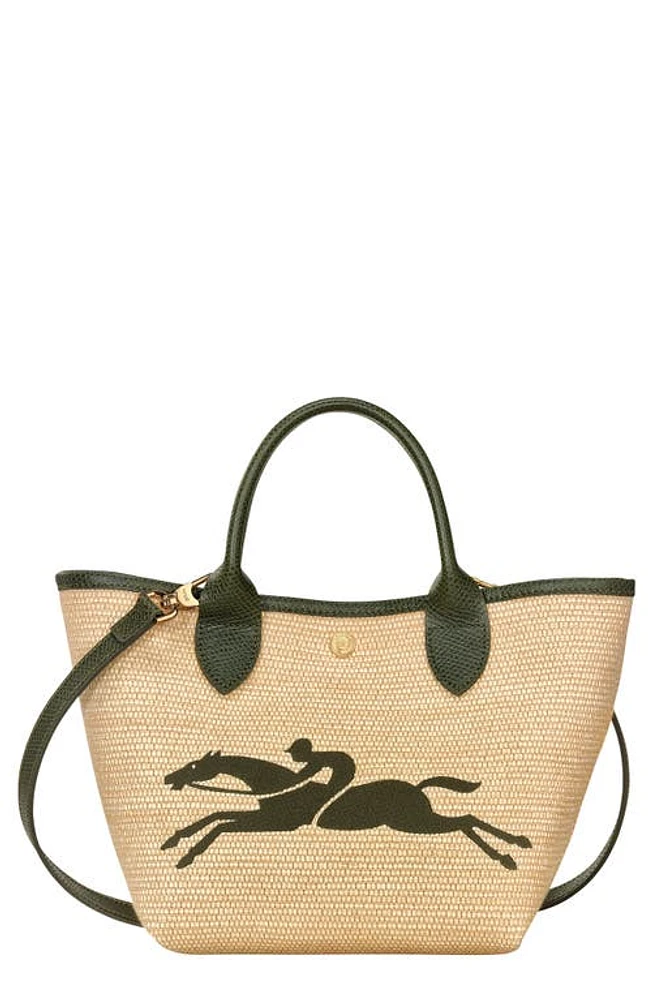 Longchamp Le Pliage Panier Top Handle Bag in Khaki at Nordstrom