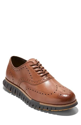 Cole Haan ZeroGrand Remastered Wingtip Oxford British Tan/Java at Nordstrom,