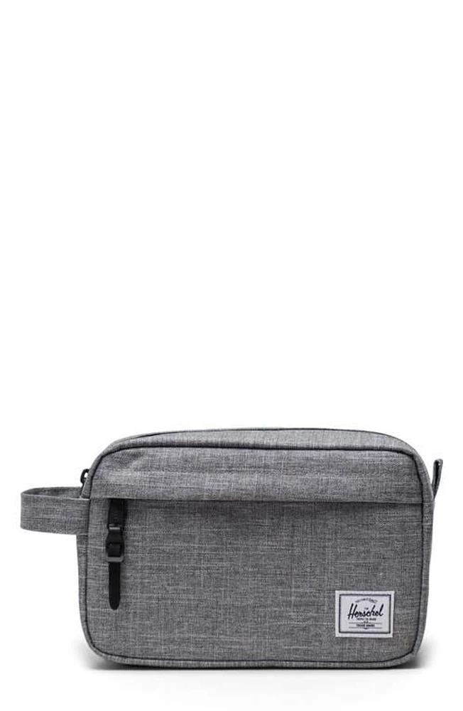 Herschel Supply Co. Chapter Recycled Polyester Dopp Kit in Raven Crosshatch at Nordstrom