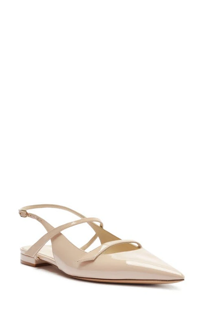 Alexandre Birman Tita Pointed Toe Slingback Flat Semolina at Nordstrom,