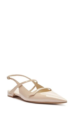 Alexandre Birman Tita Pointed Toe Slingback Flat Semolina at Nordstrom,