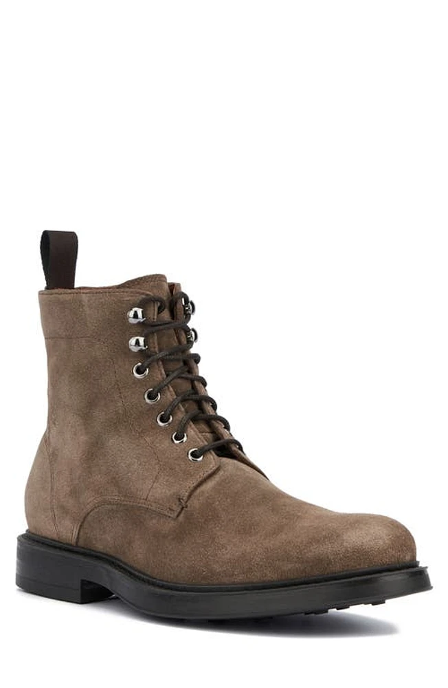 Aquatalia Bernardo Water Repellent Combat Boot Flint at Nordstrom,