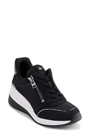 DKNY Kaden Wedge Sneaker Black/Dk Gunmetal at Nordstrom,