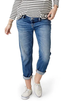 HATCH the Under Bump Boyfriend Maternity Jeans Indigo at Nordstrom,