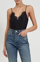 Rebecca Minkoff Parker Lace Bodysuit True Black at Nordstrom,