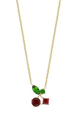 Bony Levy Garnet & Diopside 14K Gold Pendant Necklace in 14K Yellow Gold at Nordstrom, Size 18